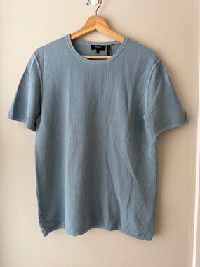 Theory blue mesh shirt